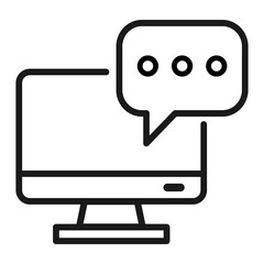 Pixel perfect bubble text chat message notification icon