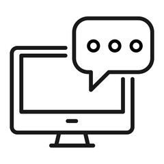 Pixel perfect bubble text chat message notification icon