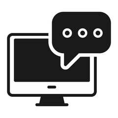 Pixel perfect bubble text chat message notification icon