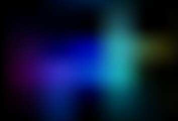 Dark Multicolor vector blurred shine abstract background.