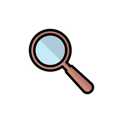 Magnifying Icon Design Illustration Template