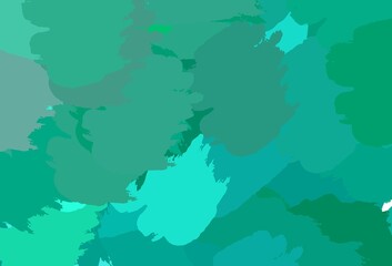 Fototapeta premium Light Green vector template with chaotic shapes.