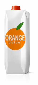 Orange Juice Box 3D Orange Juice Box Drink Food