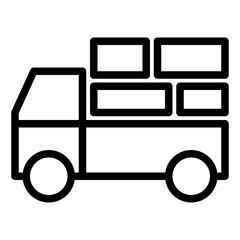 transport line style icon. very suitable for your creative product.