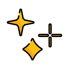 Sparkle Icon Design Vector Template Illustration