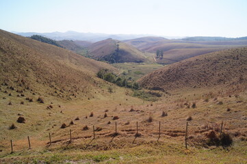 view and horizon of a mountain range