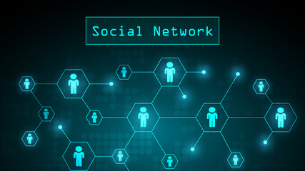 Social network connected