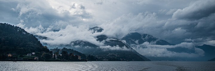 Landscape of lake Como.