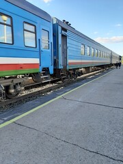 Fototapeta premium train on railway