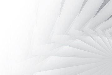 Abstract geometric white and gray color background. Vector, illustration.	