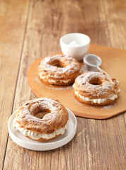 Paris Brest wooden table