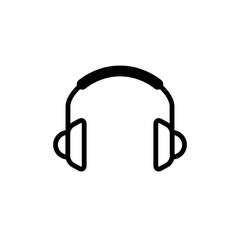 Earphone Headset Icon Design Vector Template Illustration
