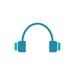 Earphone Headset Icon Design Vector Template Illustration