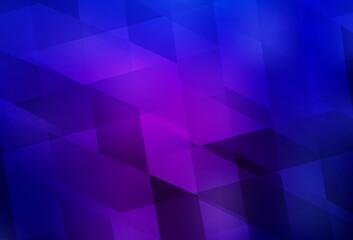 Obraz premium Dark Purple, Pink vector background with rectangles.