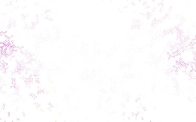 Light Purple, Pink vector pattern with artificial intelligence network.