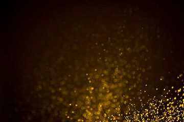 Abstract gold bokeh