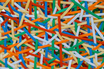 Abstract colorful Artificial rattan pattern