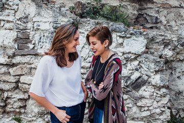 portrait of mexican women sisters in Mexico Latin America