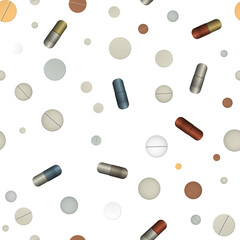 Pill, vitamin and tablets.