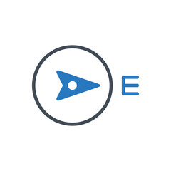 East direction icon