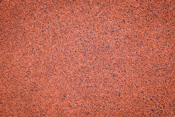 Fototapeta premium Empty red running track in the arena stadium. Top view