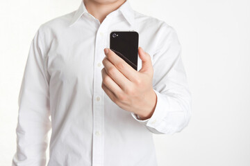 man holding smart phone 