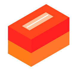 2個セットのボックスティッシュ