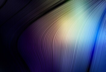 Dark Blue, Yellow vector glossy abstract layout.