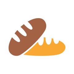 Bread Flat Icon Design Vector Template Illustration