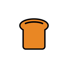 Bread Flat Icon Design Vector Template Illustration