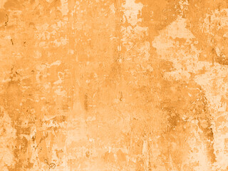 Saturated orange pastel colored low contrast Concrete textured background with roughness and irregularities. 2021, 2022 color trend.