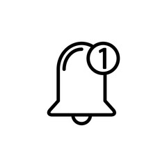Bell Best Flat Icon Design Vector Template Illustration