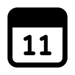 
Glyph design of reminder icon, schedule planner vector 
