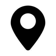 
Editable filled vector design of location pin icon
