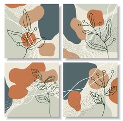 Abstract exotic collection of trendy background 