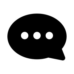 Fototapeta premium Chat bubble depicting concept of communication icon 