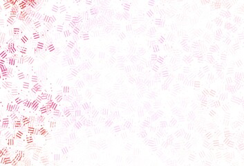 Light Pink vector template with repeated sticks, dots.