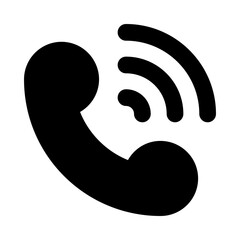 
Trendy vector design of incoming call icon
