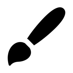 
Painting tool, art brush solid icon 
