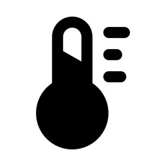 
Temperature icon in editable solid style
