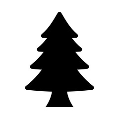 
Evergreen tree icon, solid style of conifer icon
