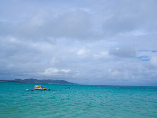 沖縄県 離島 久米島 はての浜の風景写真