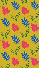 Autumn. Colors. Pattern without seams.