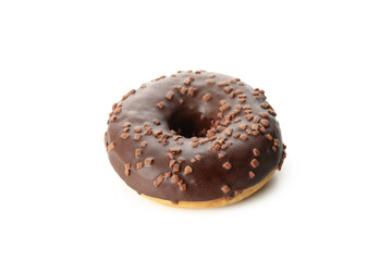 Tasty one donut isolated on white background