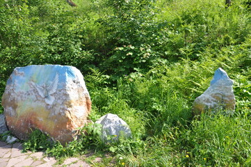 stone in the park