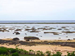 Fototapeta na wymiar 沖縄　久米島の風景　シンリ浜