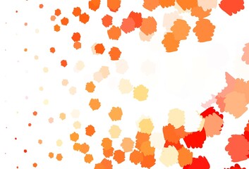 Light Red vector pattern with random forms.