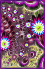 Computer graphics. Fractal texture 