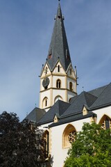 Fototapeta na wymiar Turm der St.-Laurentius-Kirche in Bad Neuenahr-Ahrweiler