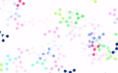 Light Multicolor vector texture with artificial intelligence concept.